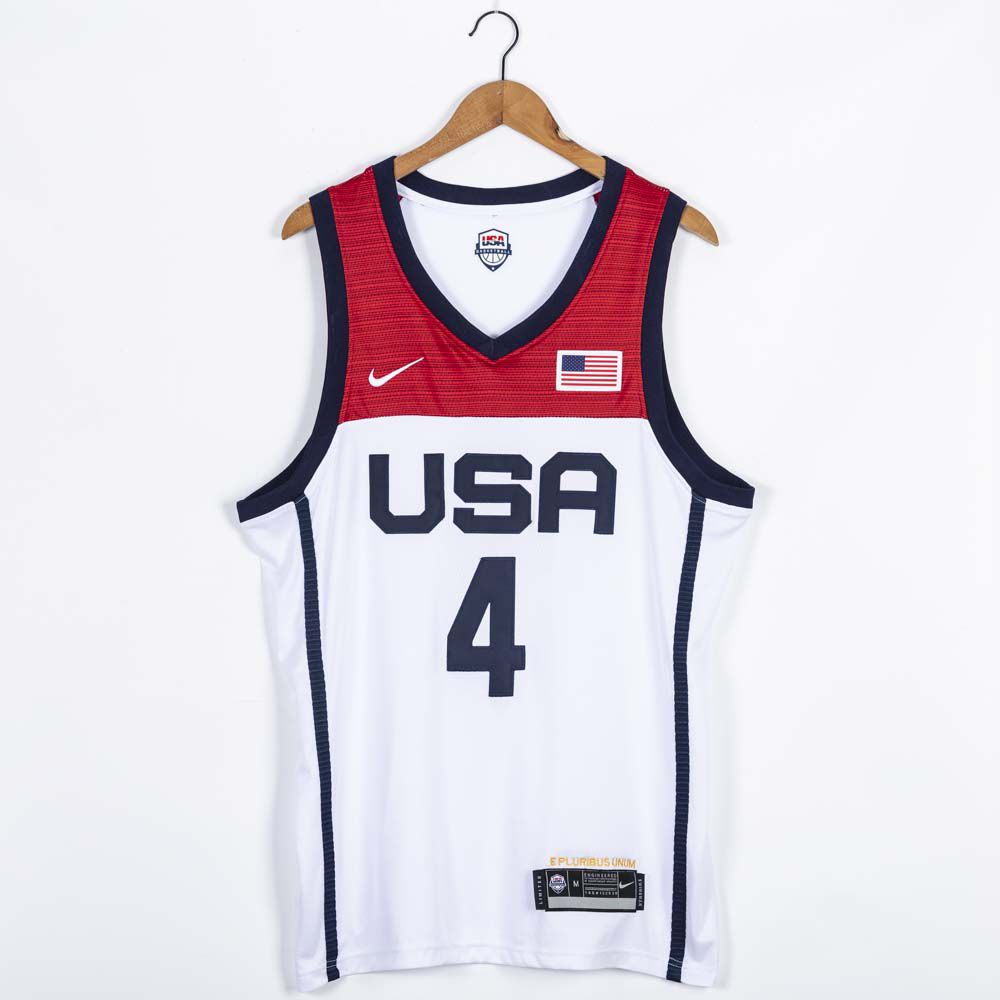 Cheap 2021 Olympic USA 4 Beal White Nike NBA Jerseys
